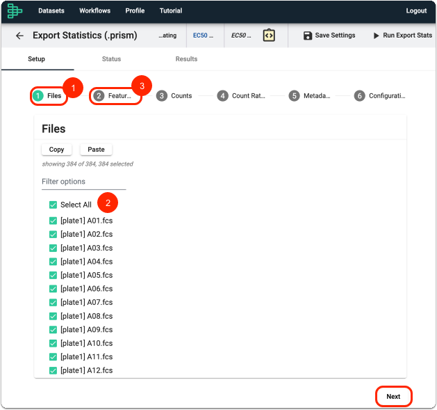 Select your Files
