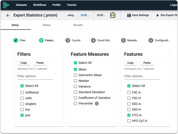 Select your Features