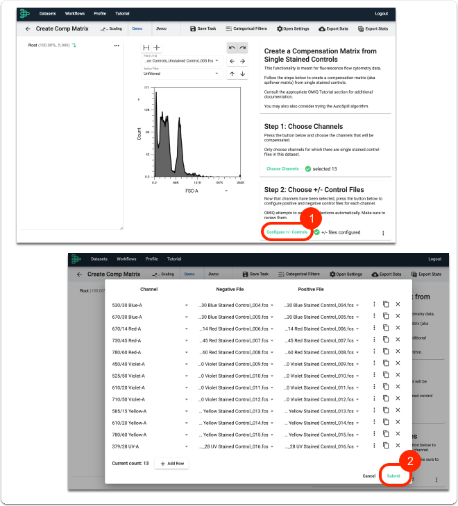 Configure your Positive and Negative Controls (if necessary)