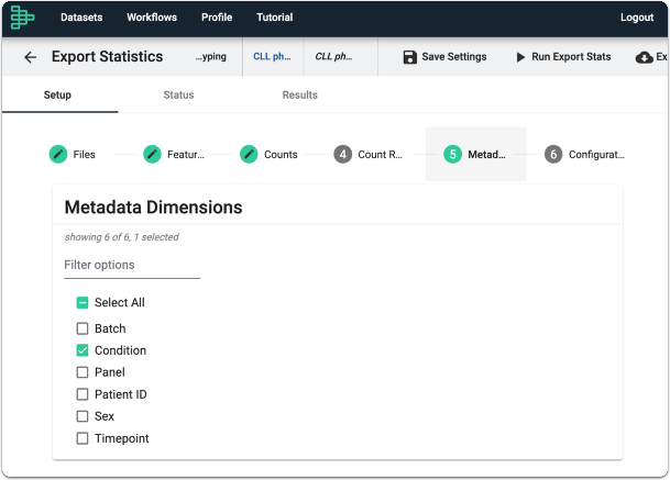 Select your Metadata