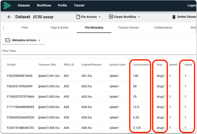 Add Metadata to your Dataset