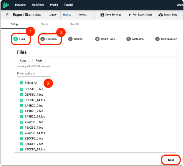 Select your Files